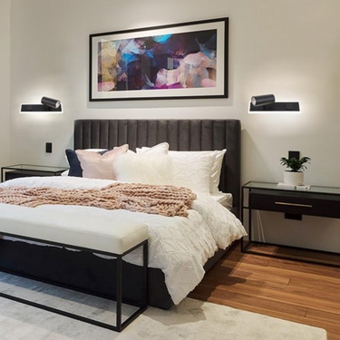 Bedside Wall Bracket Set with 2 USB Ports and 2 Switches